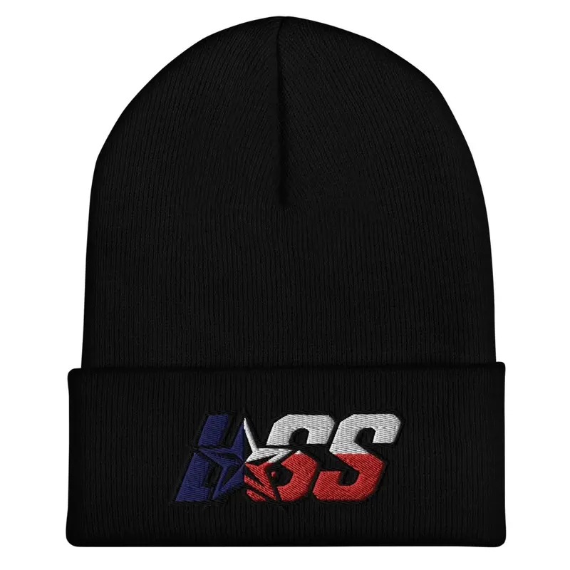 Embroidered tall beanie - new logo